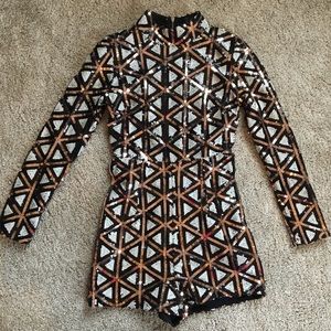 Sequin Romper